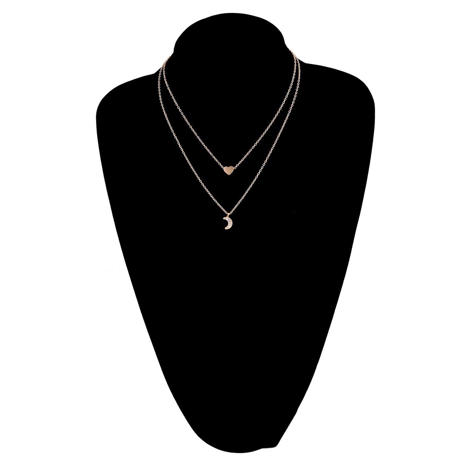 Double Layer Heart Necklace
