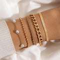 Snake Chain Twist Bracelet Set