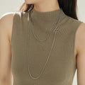 Snake Chain Layer Long Necklace