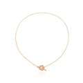 Chain Necklace Women Flower Lock Collar