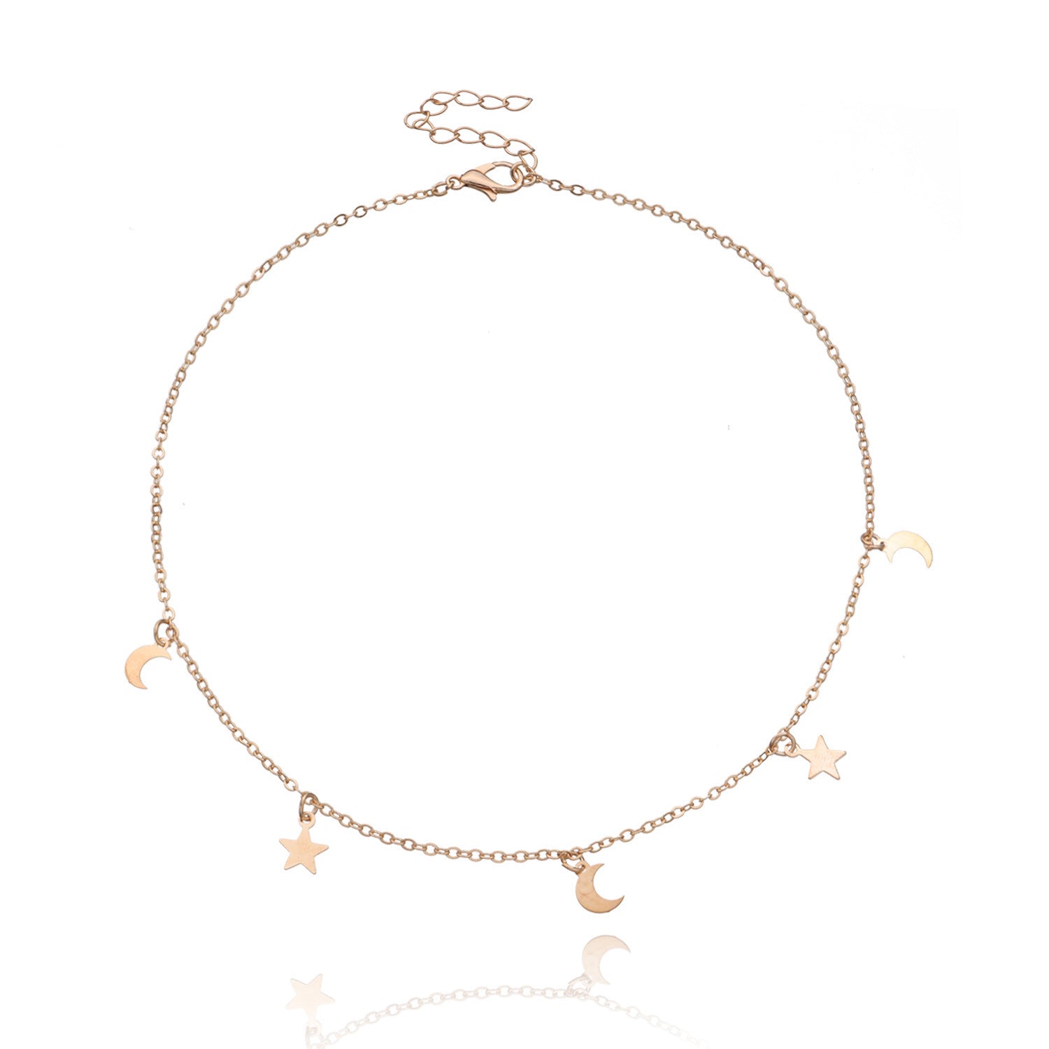 Star Moon Necklace for Women