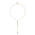 Long Chain Zircon Charm Necklace for Women
