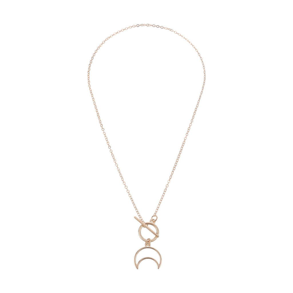 Moon Shape Pendant Necklace