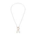 Moon Shape Pendant Necklace
