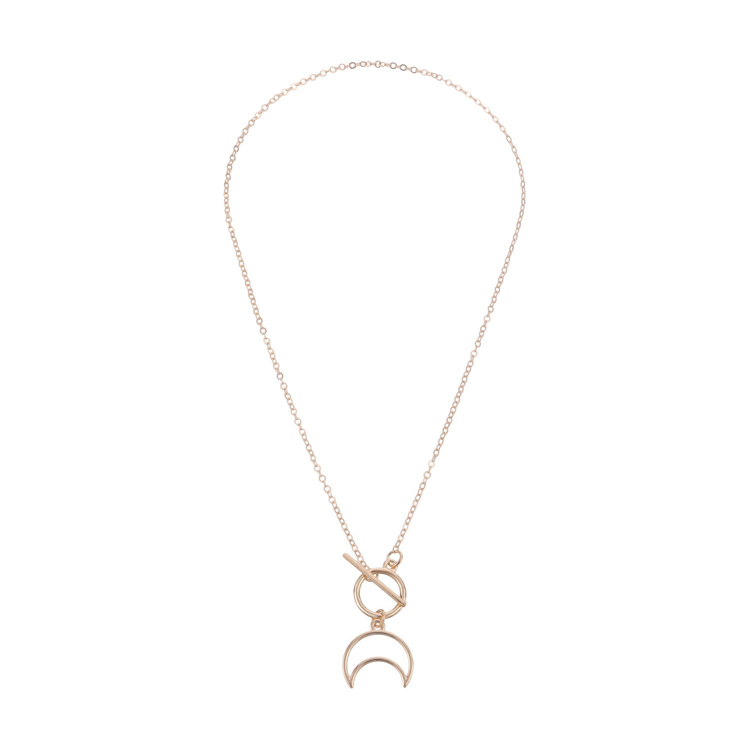 Moon Shape Pendant Necklace