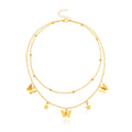 Multi-layer butterfly Pendant Choker Necklace