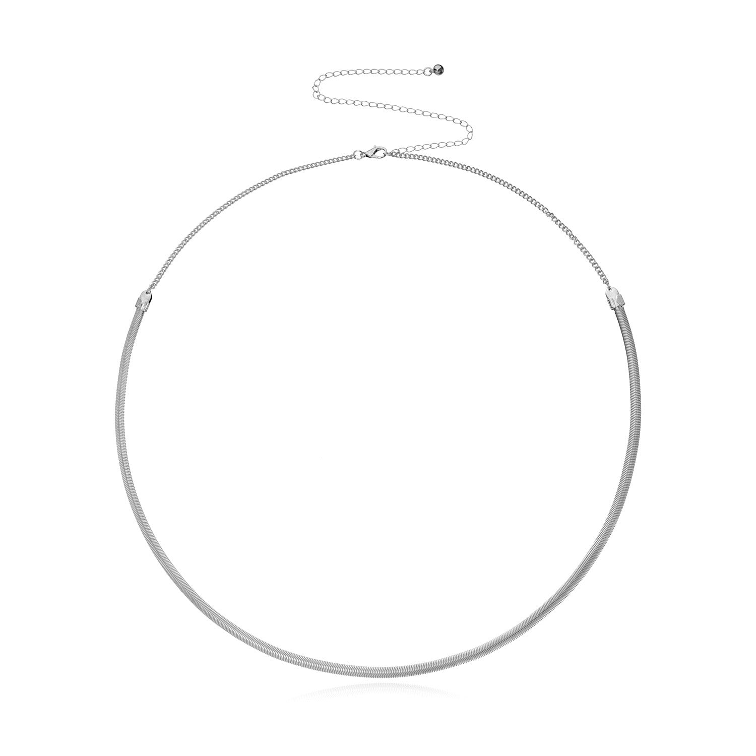 Choker Flat Snake Necklace Chain