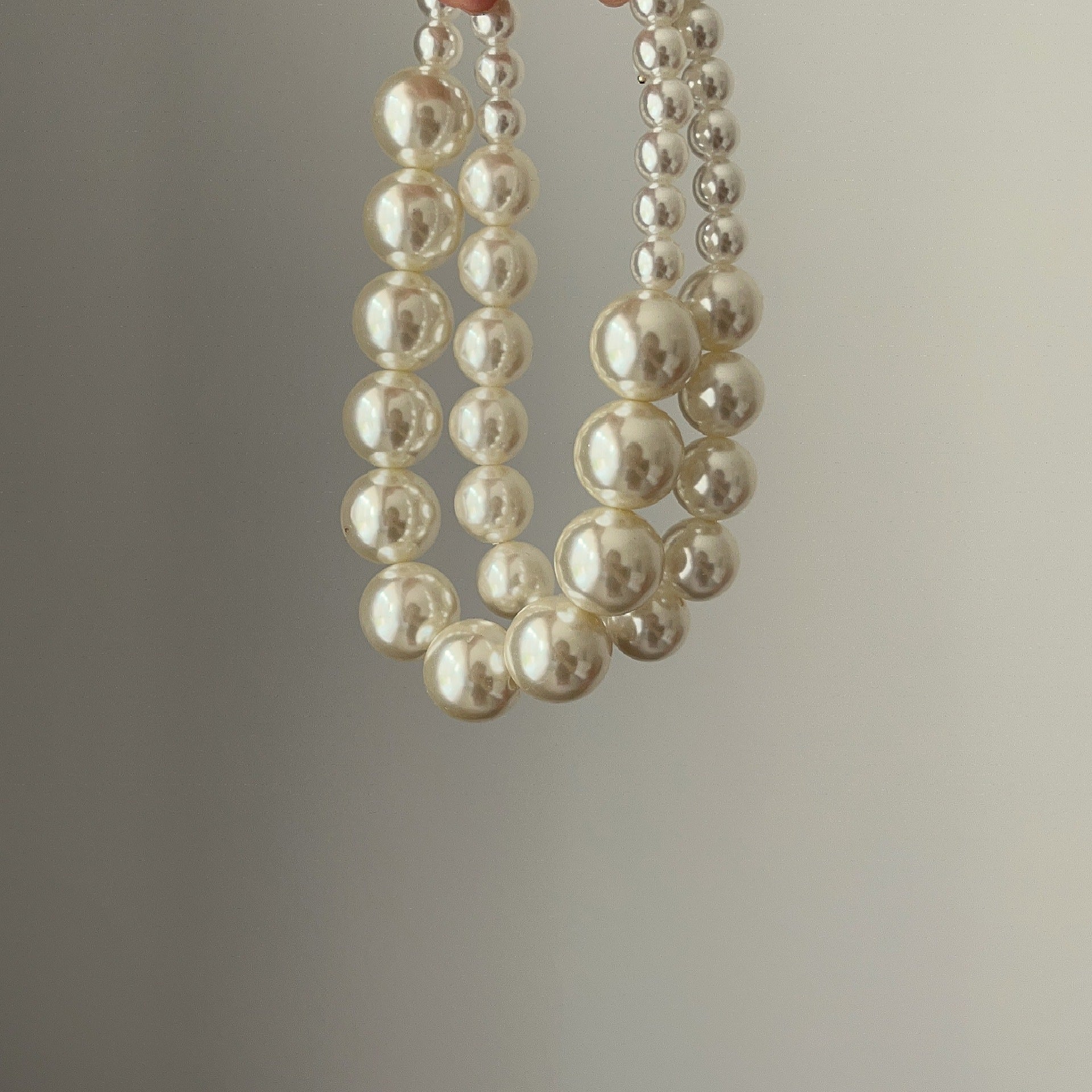 Exaggerated Large Pearl Choker Necklace Versatile Collarbone