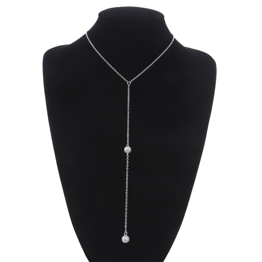 Pearl Pendant Chain Necklace