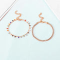 Disc Beaded Layer Bracelet