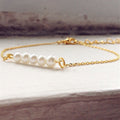 Pearl Chain Link Bracelet