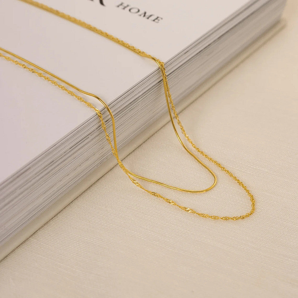 Snake Chain Choker Necklace for Women