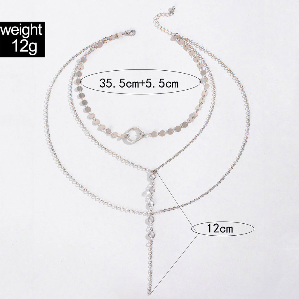 Long Y-shaped Multilayer Necklace Sexy Pendant Necklace
