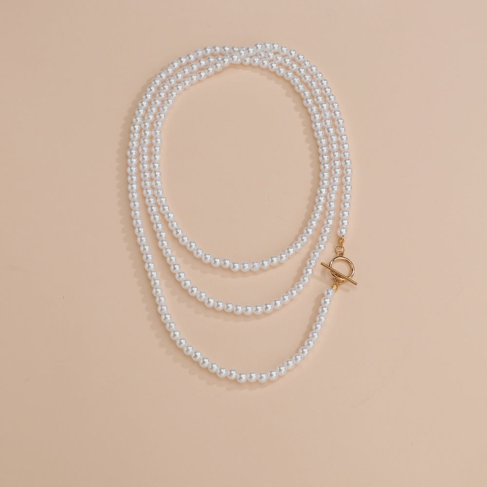 Vintage Women Baroque Pearl Necklace