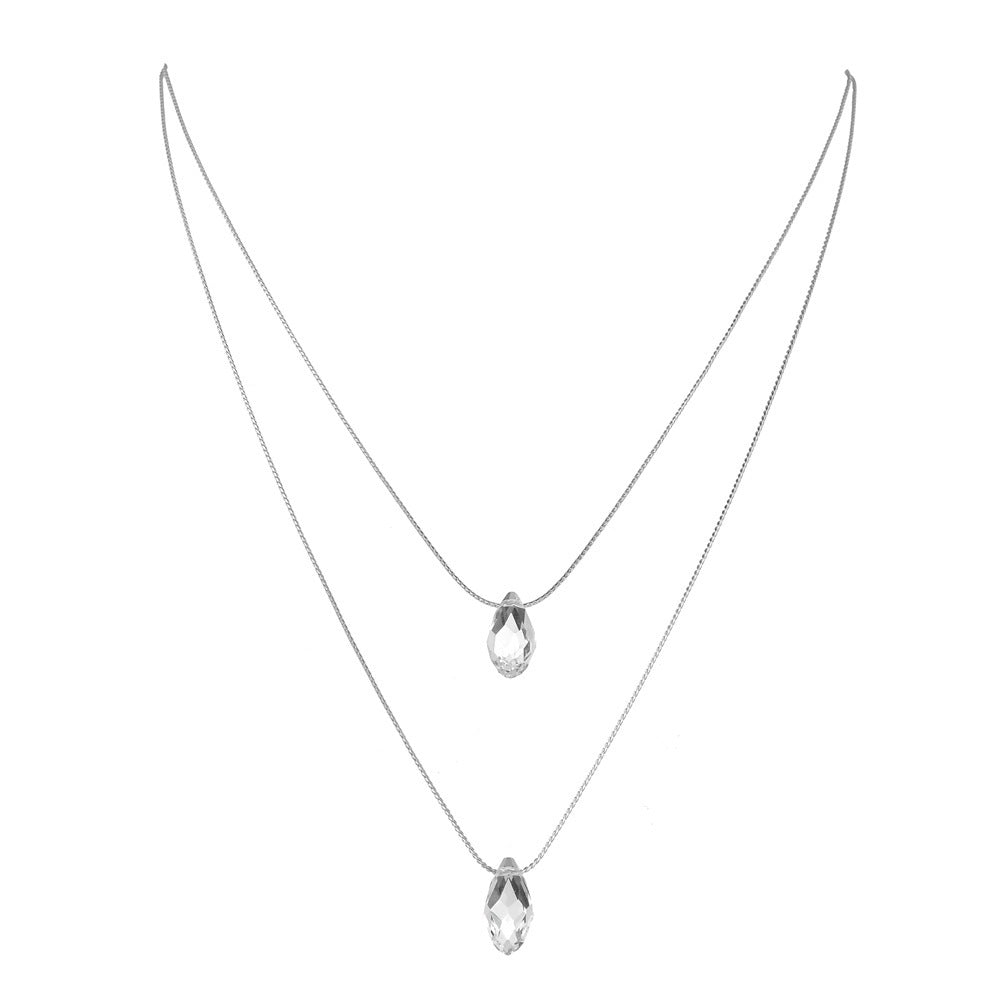 Glass Water Drop Necklace