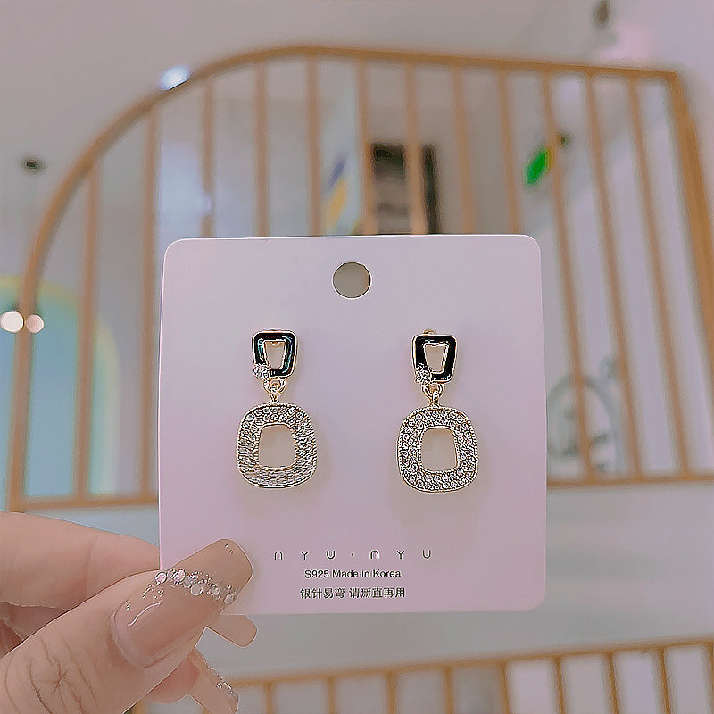 Square Stud Earrings for Women