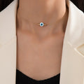 Evil Eye Charm Choker Necklace
