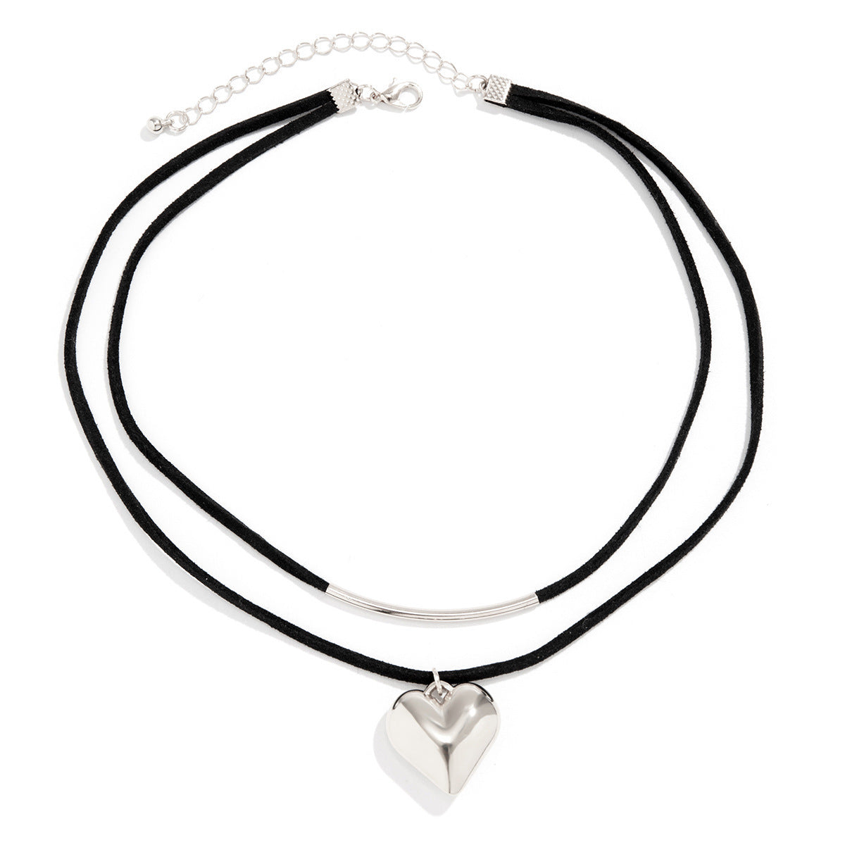 Double Layer Heart Pendant Necklace