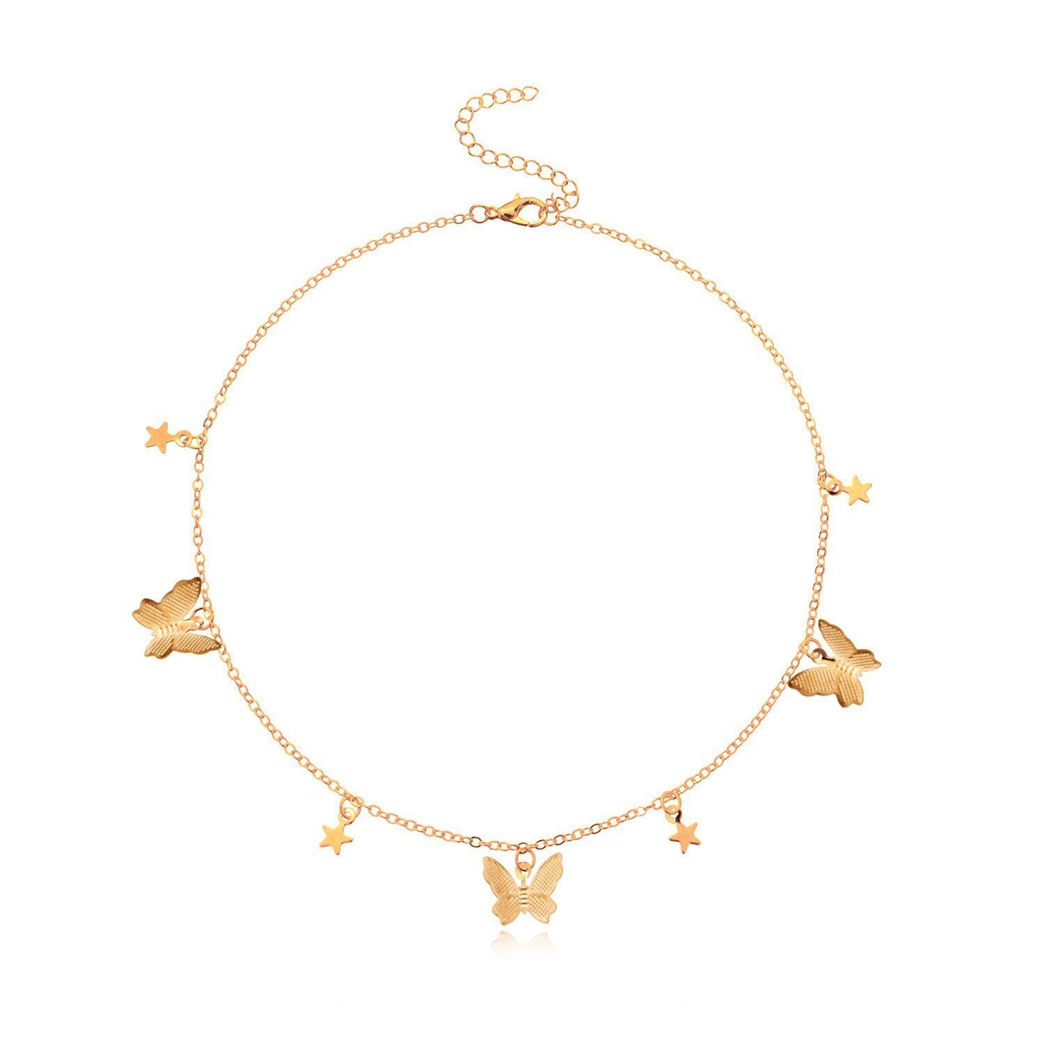 Butterfly Star Choker Necklace