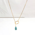 Turquoise Circle Ring Necklace