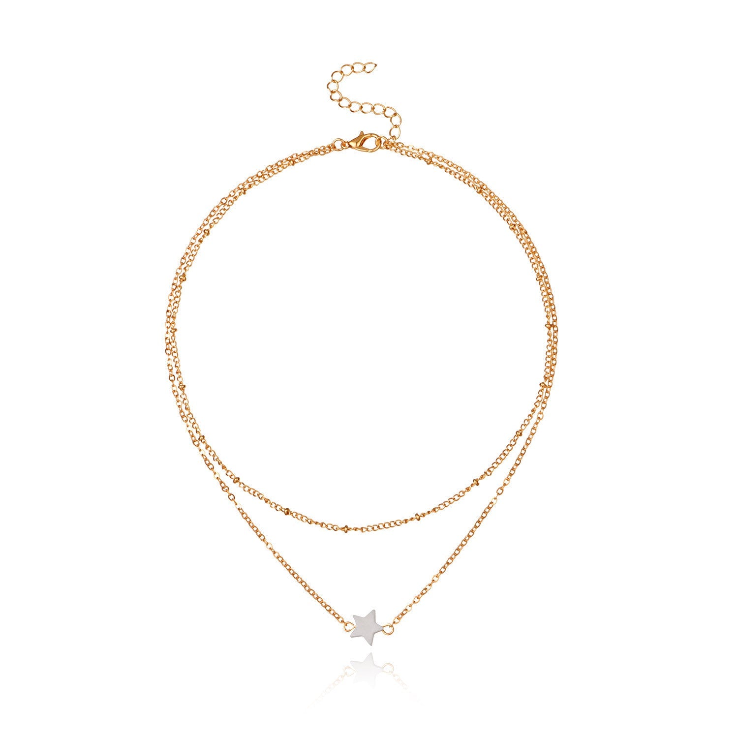 Double Layer Star Pendant Necklace