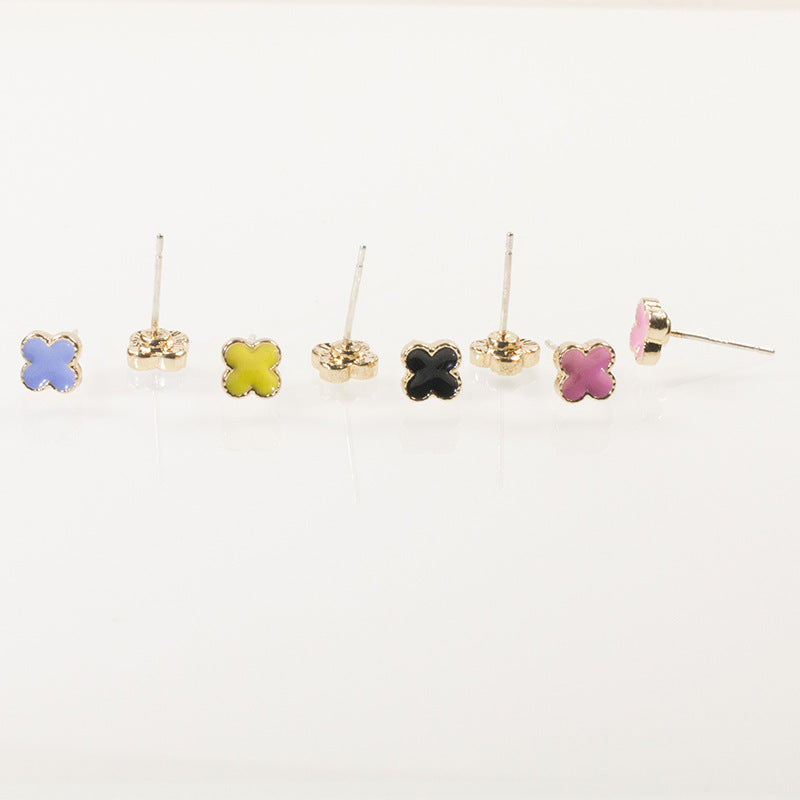 Four Leaf Small Stud Earrings