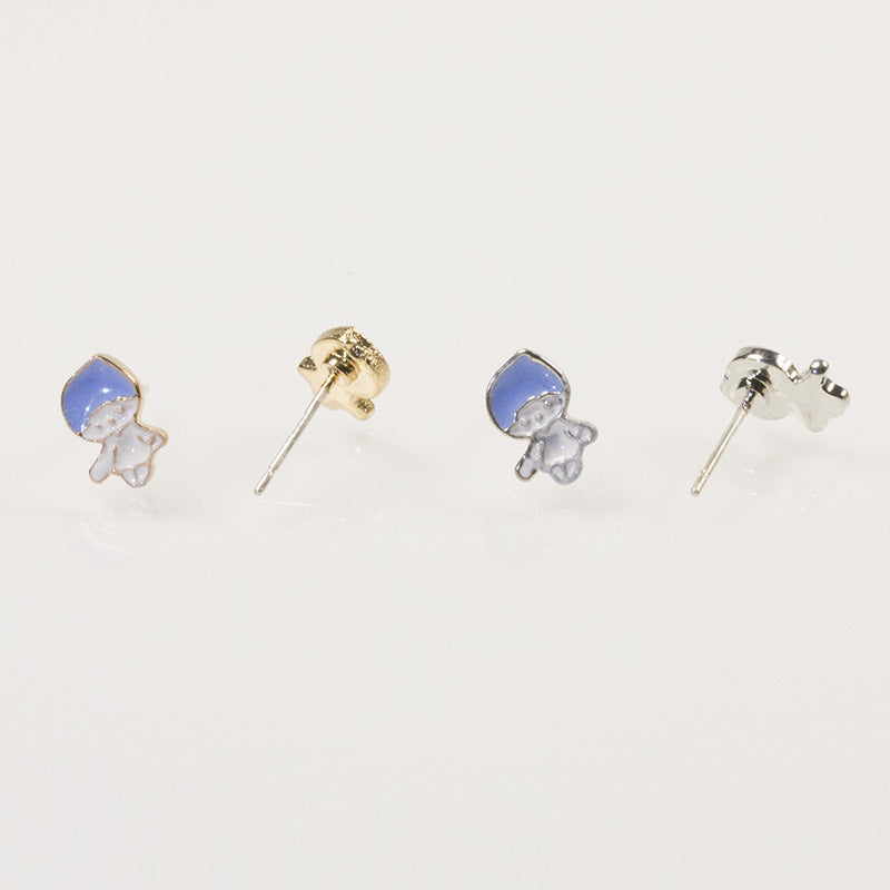 Prince Love Princess Stud Earrings Set
