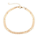 Bohemian Fish Bone Arrow Anklet Jewelry