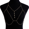 Sexy Body Chain Fashion Rhinestone Belly Party Beach Bra Chain