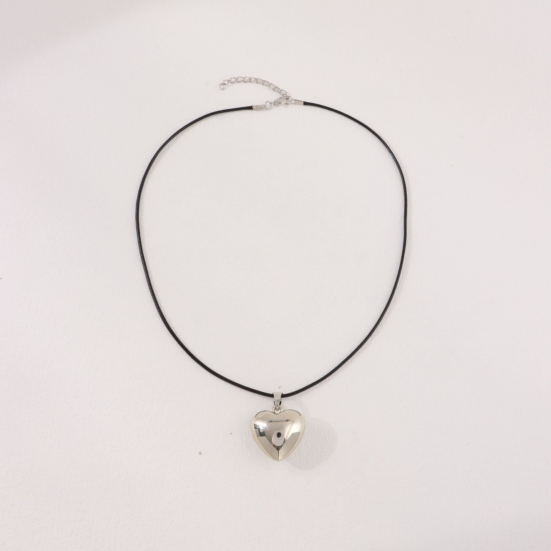 Chunky Puffy Heart Choker Necklace