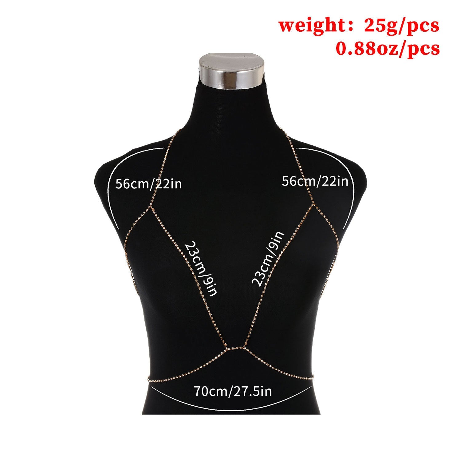 Sexy Chest Bra Chains Women Jewelry Rhinestone Body Chain