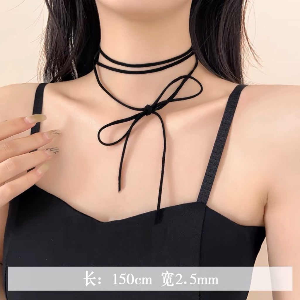 Thread Colored Hand Woven Rope Necklace
