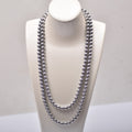 Vintage Long Imitation Pearl Beads Necklace for Women