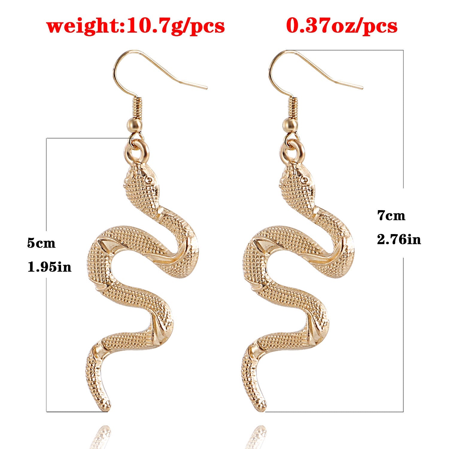 Snake Pendant Earring