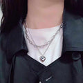 Multi-layer Chain Heart Necklace