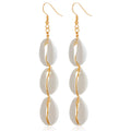 Summer Beach Holiday Natural White Shell Earrings