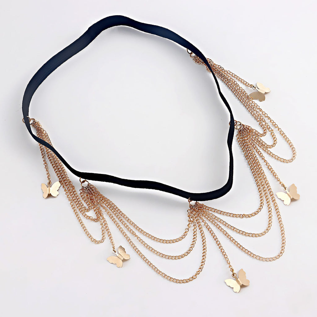 Bohemia Simple Multi Layer Butterfly Leg Chain