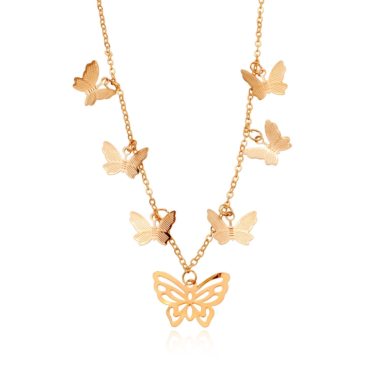butterfly Pendant Necklace for Women