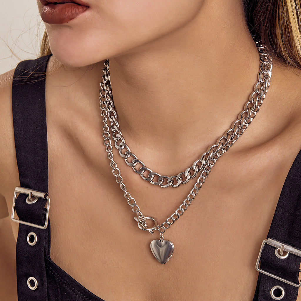 Heart Layered Necklace for Women
