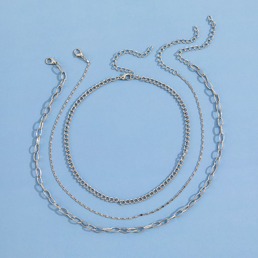 Hip Hop Jewelry Layer Chain Necklace