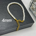 Glass Pearl Bracelet Woman Magnet Clasp