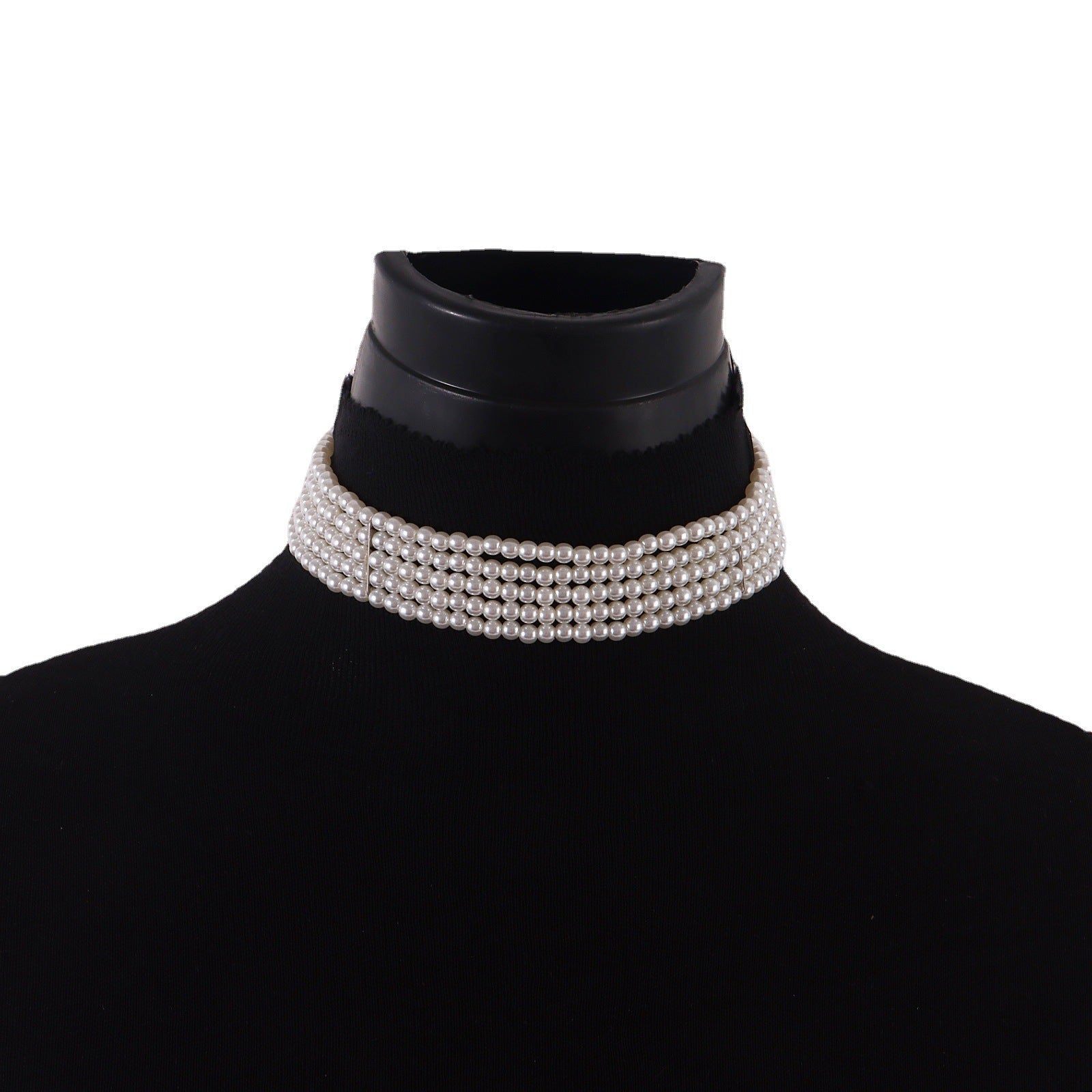 Elegant Collar Women Multi-Layered Pearl Necklace