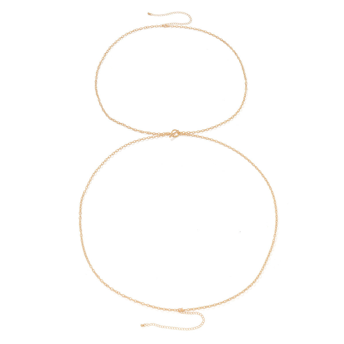 Simple Cross Chest Breast Belly Body Chain