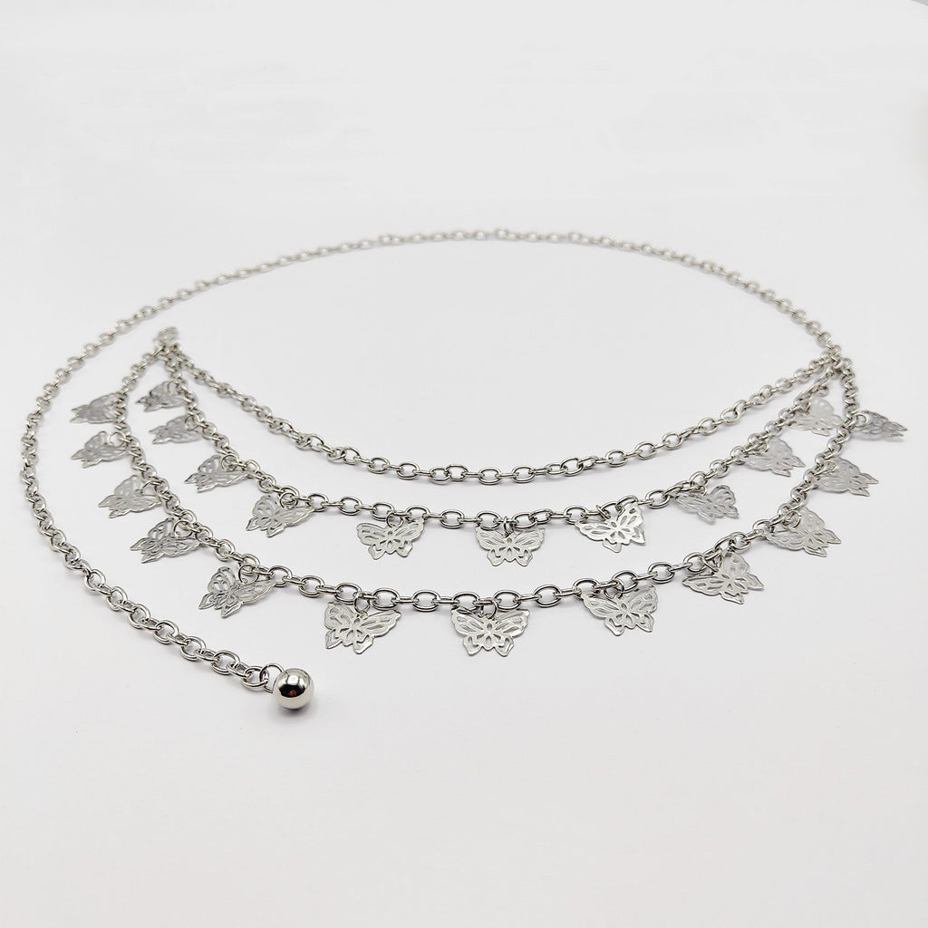 Retro Fashion Butterfly Pendant Multi-layer Trouser Chain