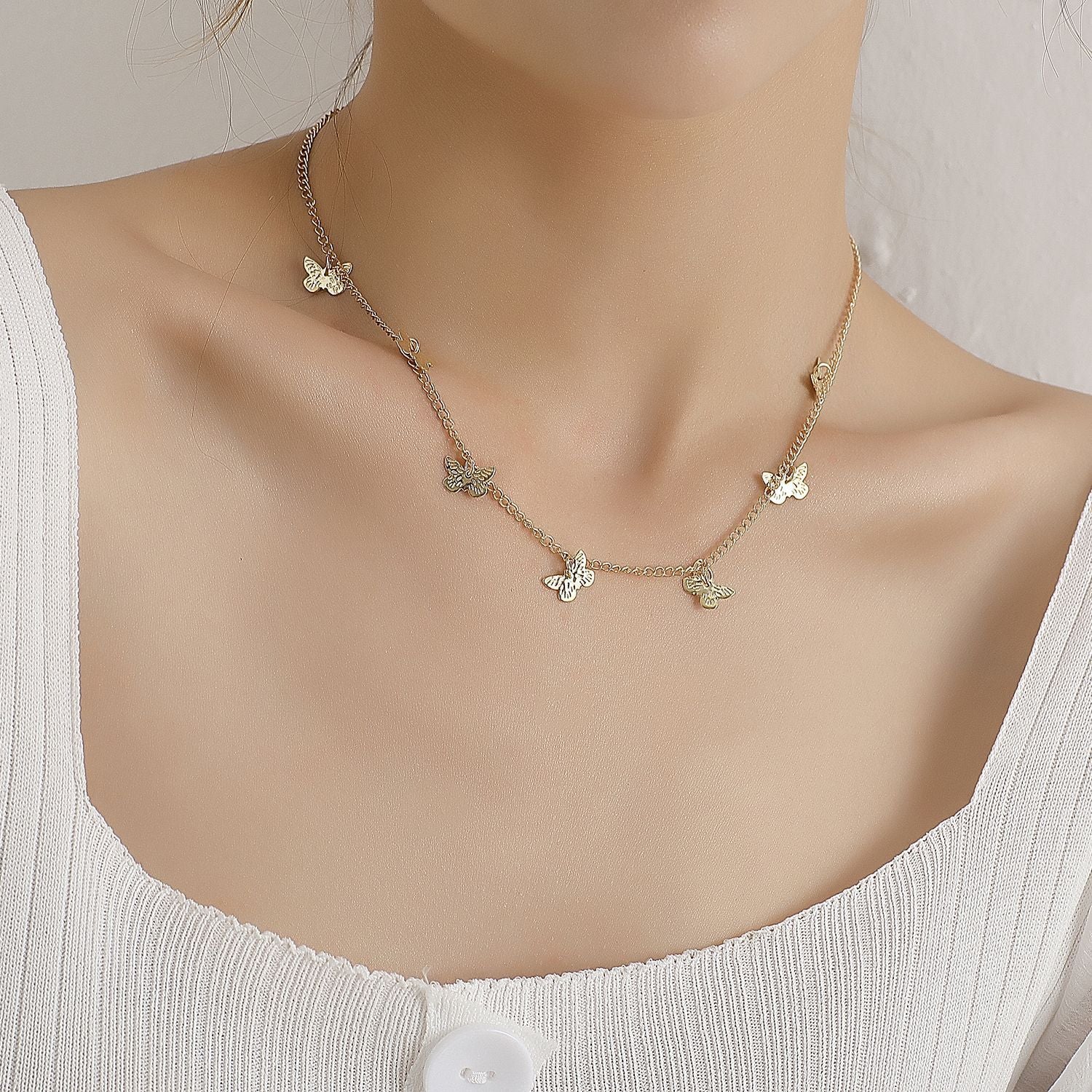 Vintage Multilayer Butterfly Necklaces for Women