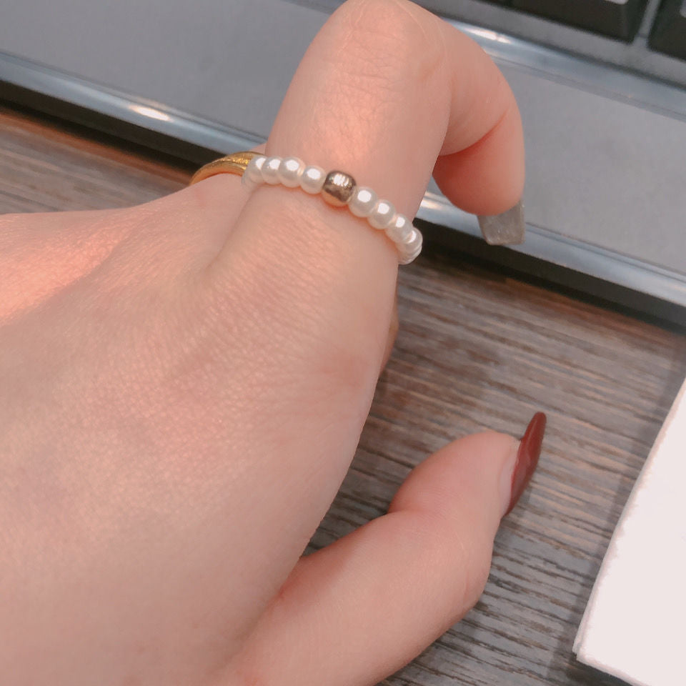 Tinny Pearl Rings