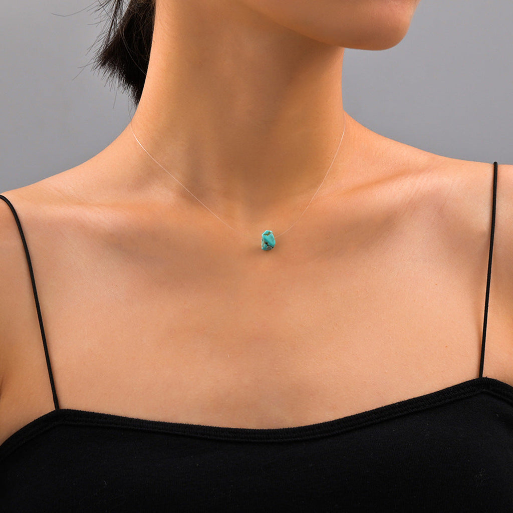 Irregular Natural Turquoise Stone Necklaces