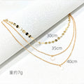 Coin Pendant Bamboo Chain Necklace