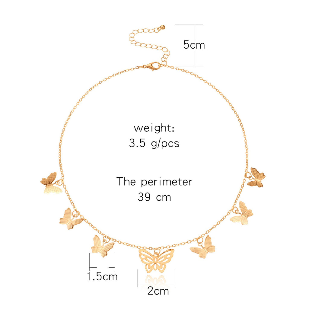 butterfly Pendant Necklace for Women