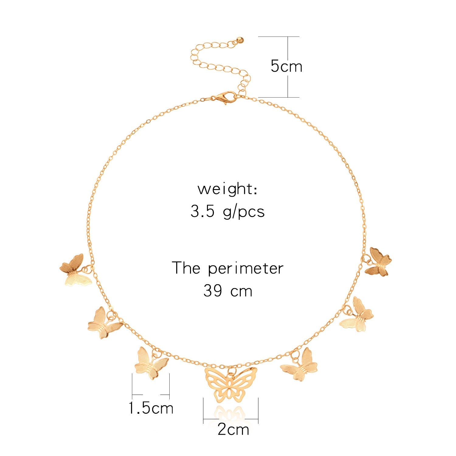 butterfly Pendant Necklace for Women